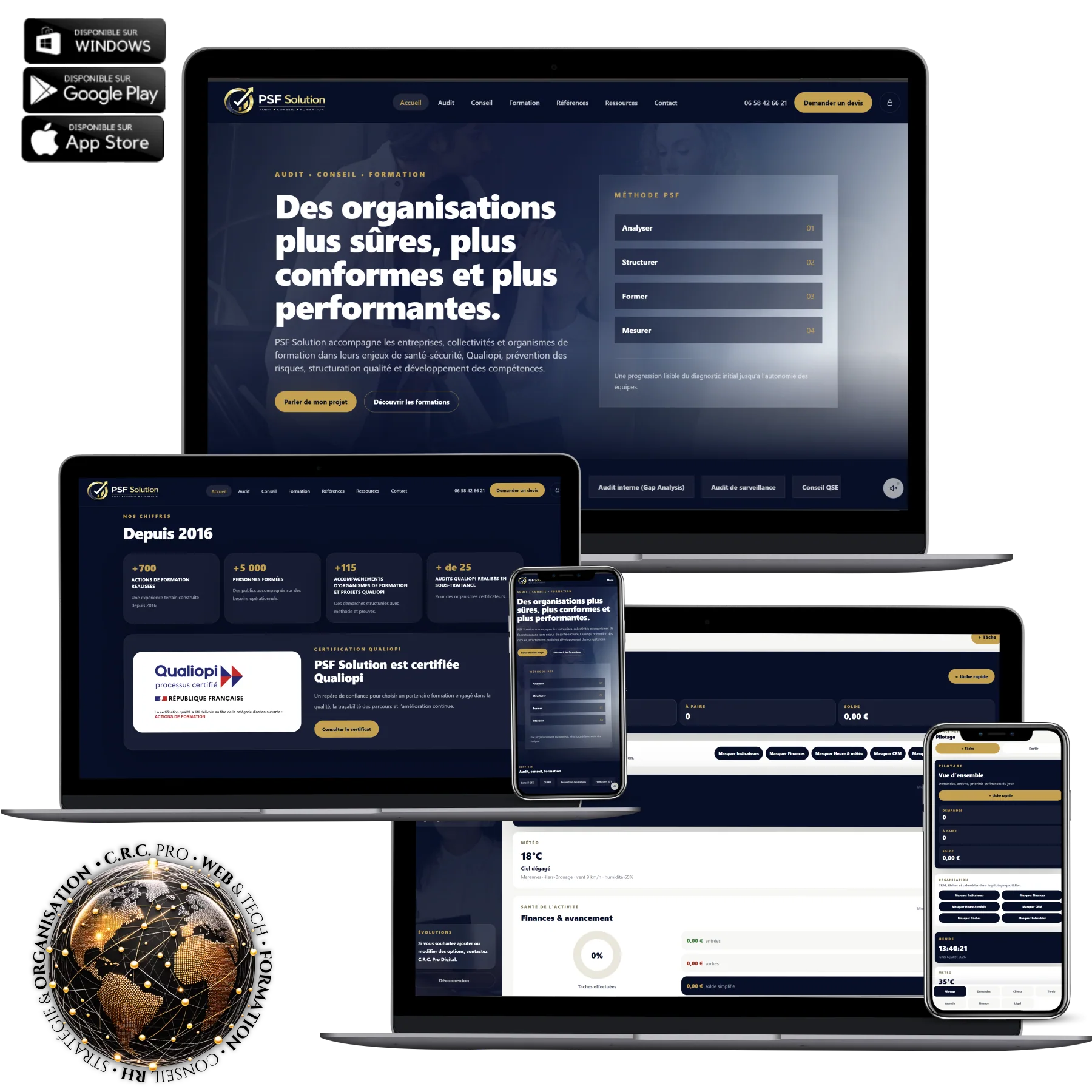 Présentation du site PSF Solution